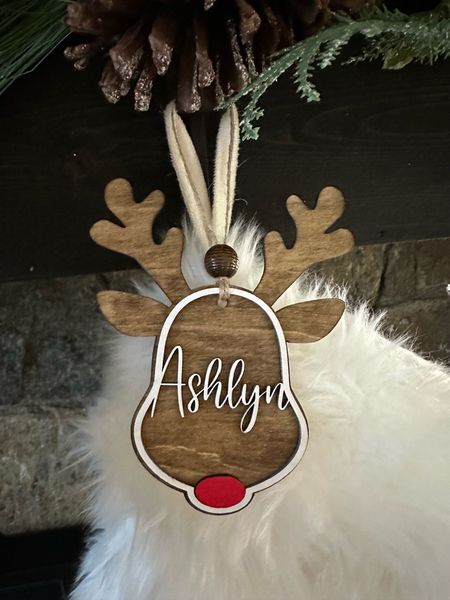 Personalized Reindeer Ornament