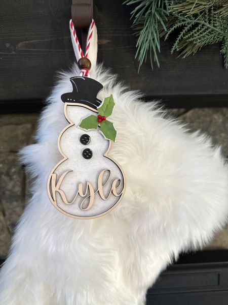 Snowman Ornament Personalized (Made to Order)