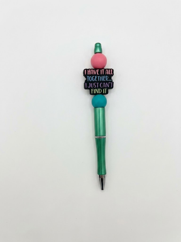 Can't Find It handmade beaded pen