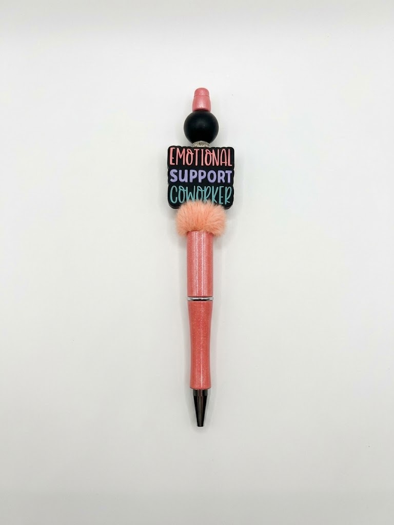 Emotional Support handmade beaded pen