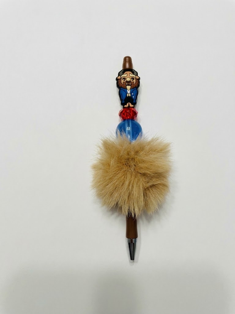 Enchanted Beast handmade beaded pen