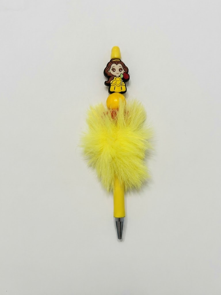 Golden Gown handmade beaded pen