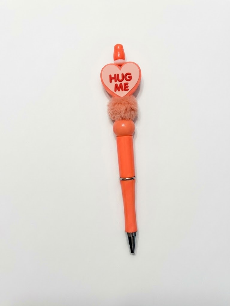 Hug Me handmade beaded pen