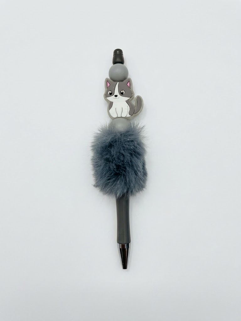 Husky Fluff handmade beaded pen