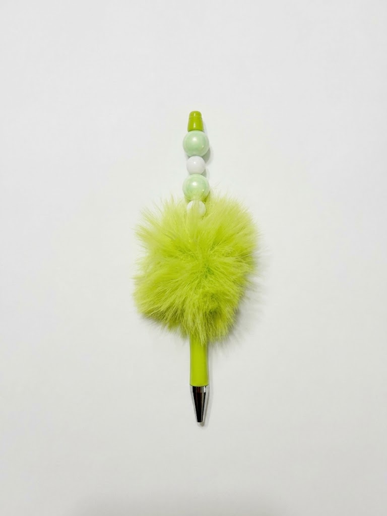 Lime Zest handmade beaded pen