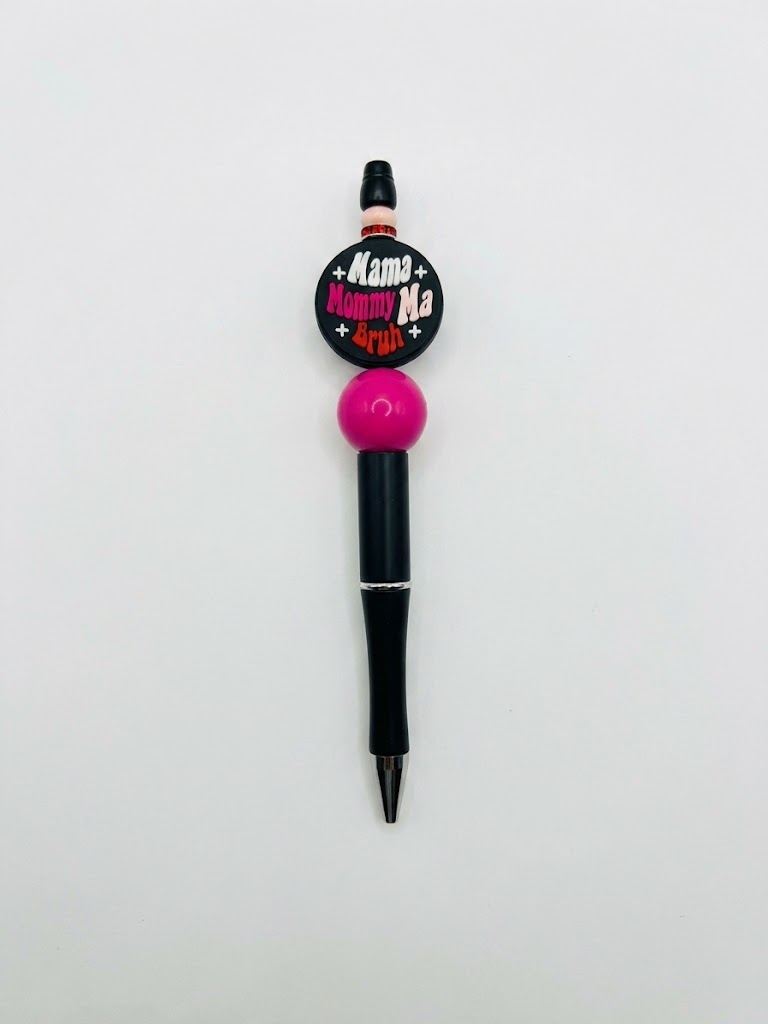 Mama Bruh handmade beaded pen
