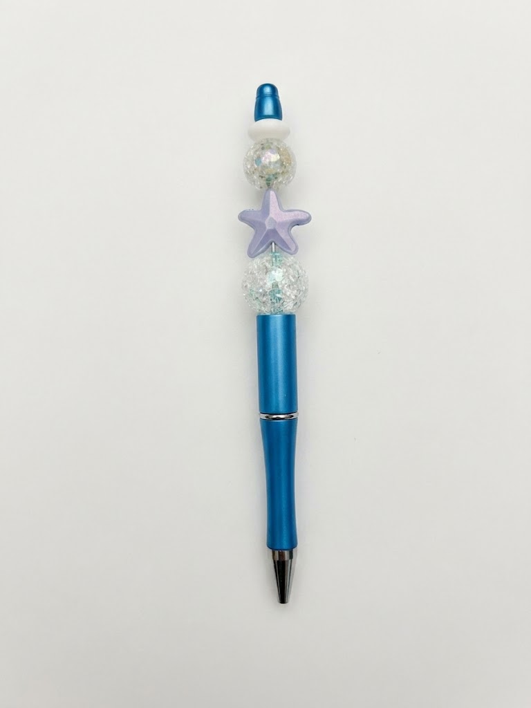Mermaid Star handmade beaded pen