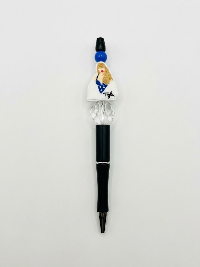Polka Dot Taylor handmade beaded pen
