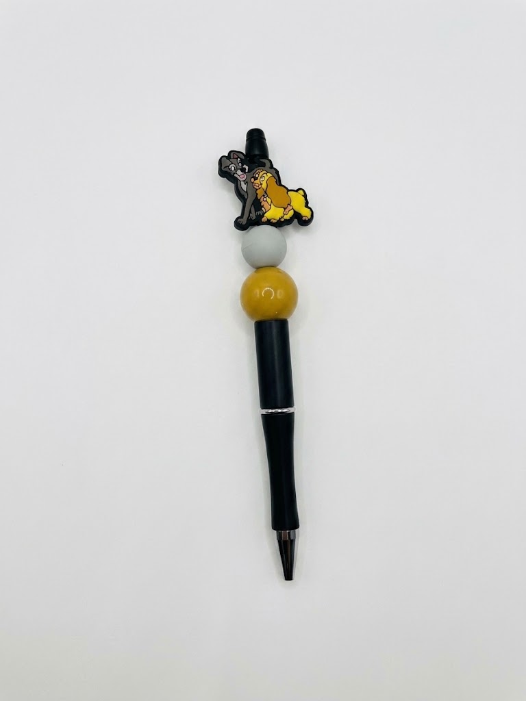 Puppy Love handmade beaded pen