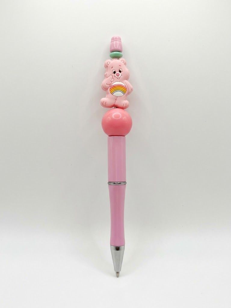 Rainbow Belly handmade beaded pen