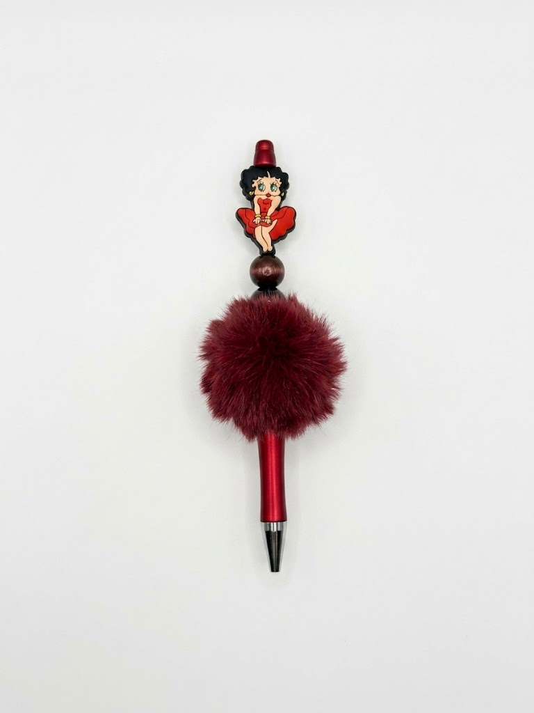 Ruby Diva handmade beaded pen