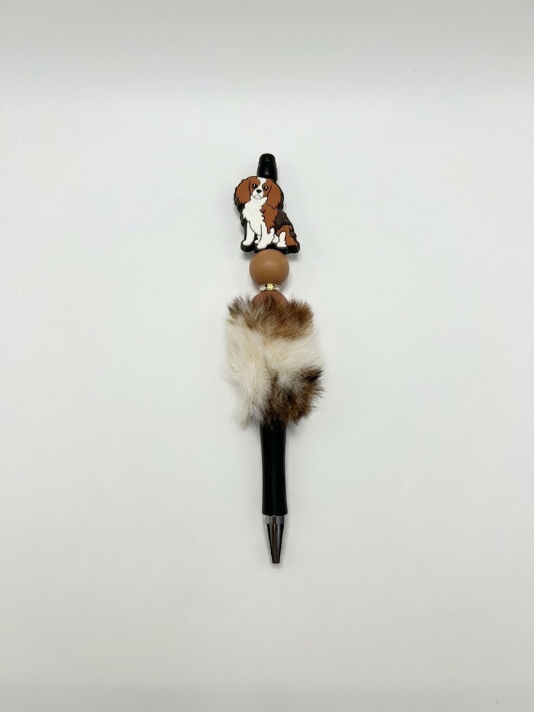 Spaniel Fluff handmade beaded pen