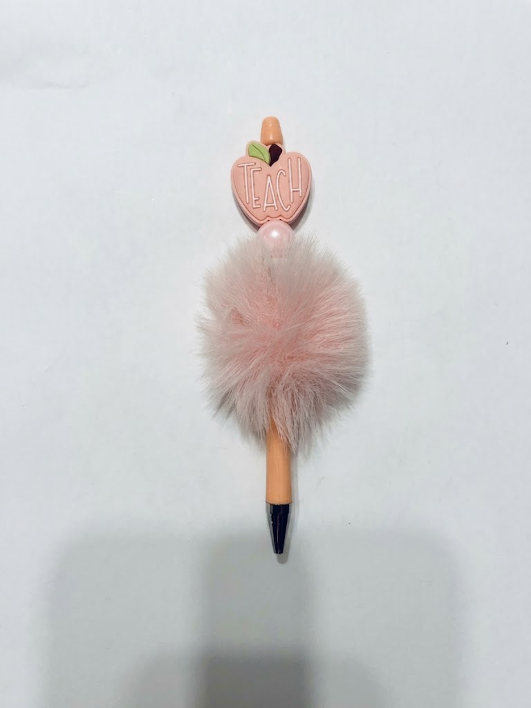 Teach Apple handmade beaded pen