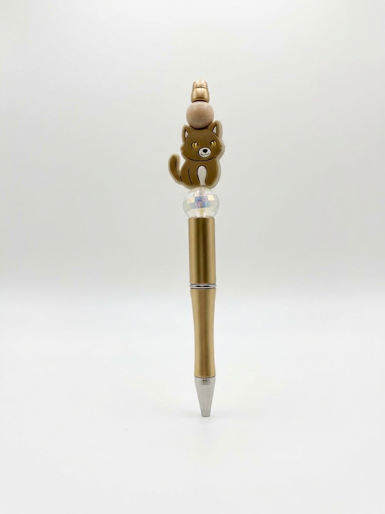 Timber Howl handmade beaded pen